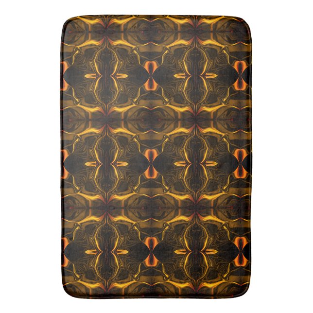 Tapis De Bain Formes, "traits d'or flottent" sur arrière - plan  (devant Vertical)