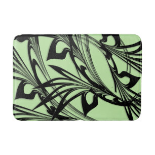Tapis De Bain Fougères noires et vertes Glen