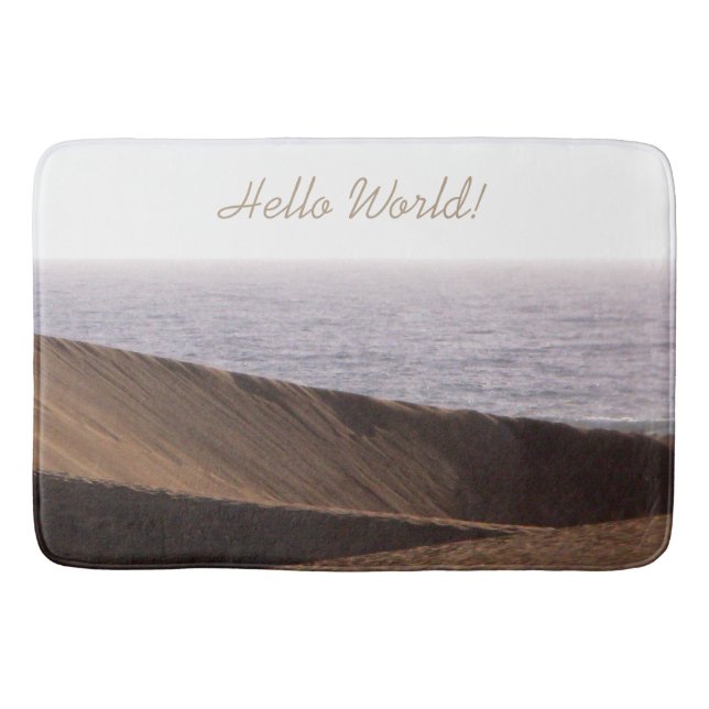 Tapis De Bain Freedom Man in Desert Ocean Sky any Text (Devant)