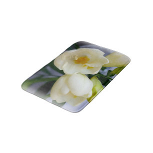 Tapis De Bain frénésie jaune blanc