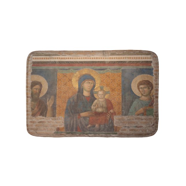 Tapis De Bain Fresque De Madonna Et Enfant (Devant)