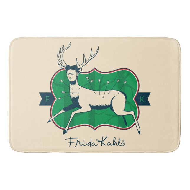 Tapis De Bain Frida Kahlo | les cerfs communs blessés (Devant)