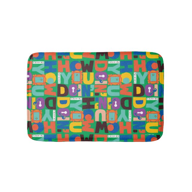 Tapis De Bain FRIENDS™ | Comment vas-tu Design Vibrant (Devant)