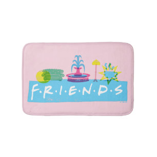 Tapis De Bain FRIENDS™   Logo avec icônes