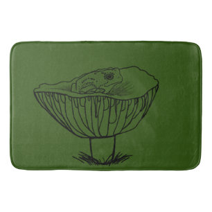 Tapis De Bain Froggy sur un champignon