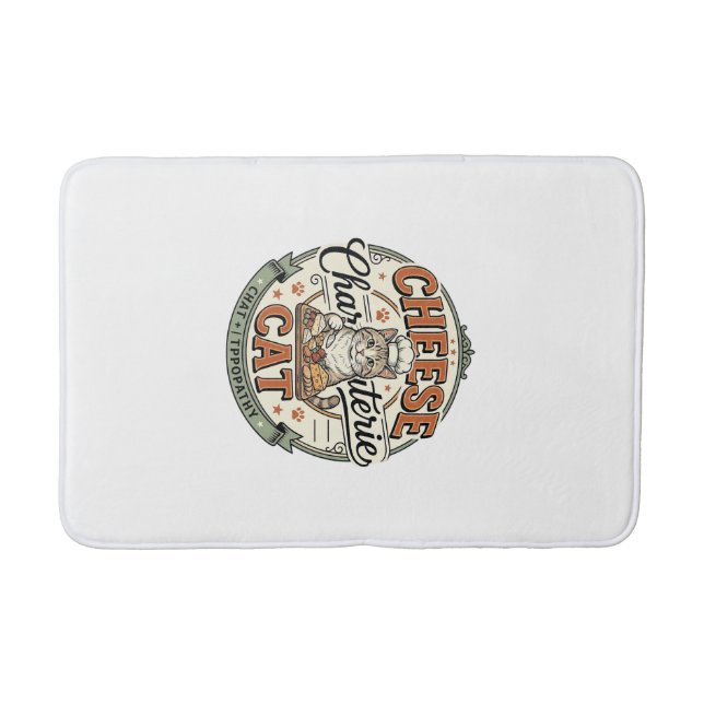 Tapis De Bain Fromage Charcuterie Chat Fromage Charcuterie Chat  (Devant)