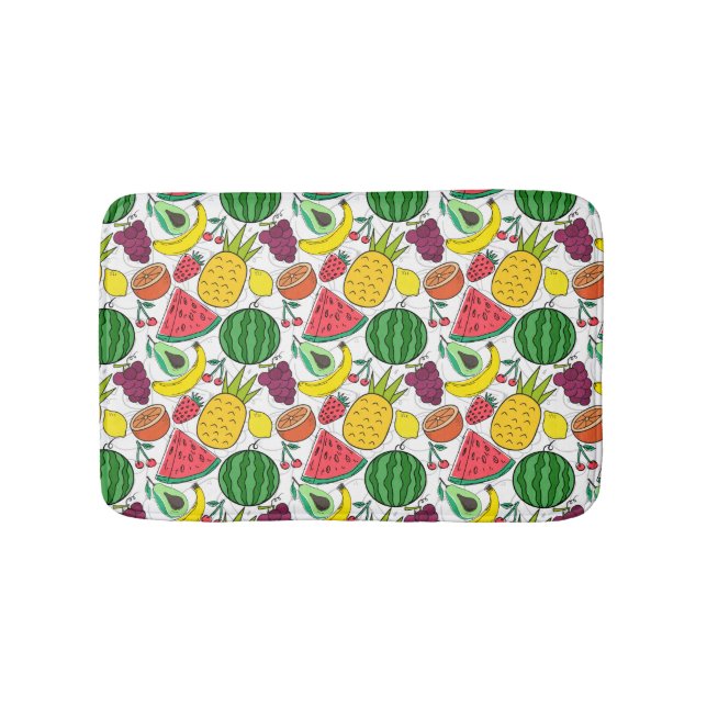 Tapis De Bain Fruit motif transparent | motif de surface de frui (Devant)
