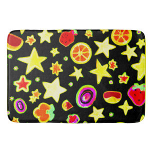 Tapis De Bain Fruits d'étoile Motif éclatant couleur