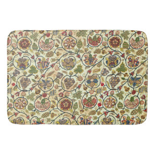 Tapis De Bain Fruits et fleurs de broderie