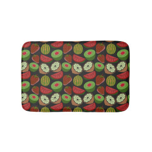 Tapis De Bain Fruits tropicaux sans soudure motif coloré