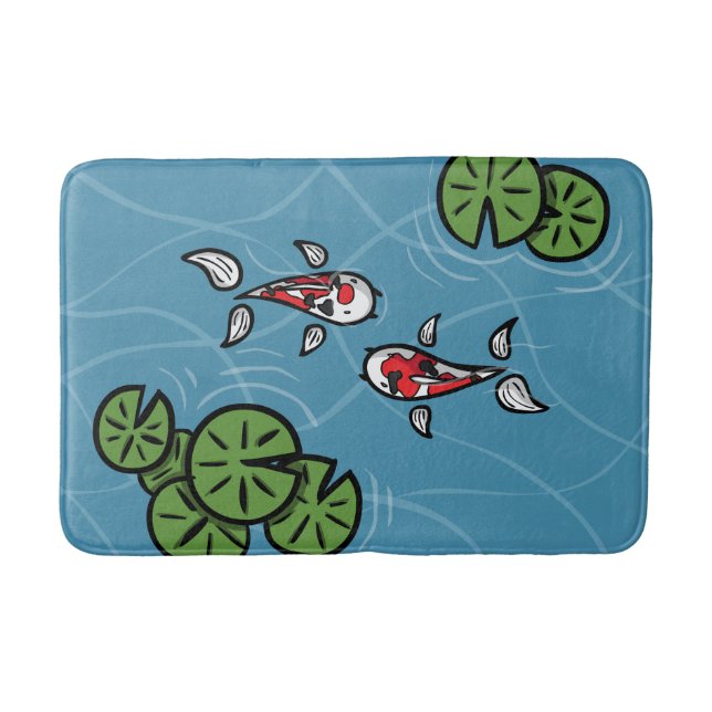 Tapis De Bain Fuku et Heiwa le koi bath Mat (Devant)