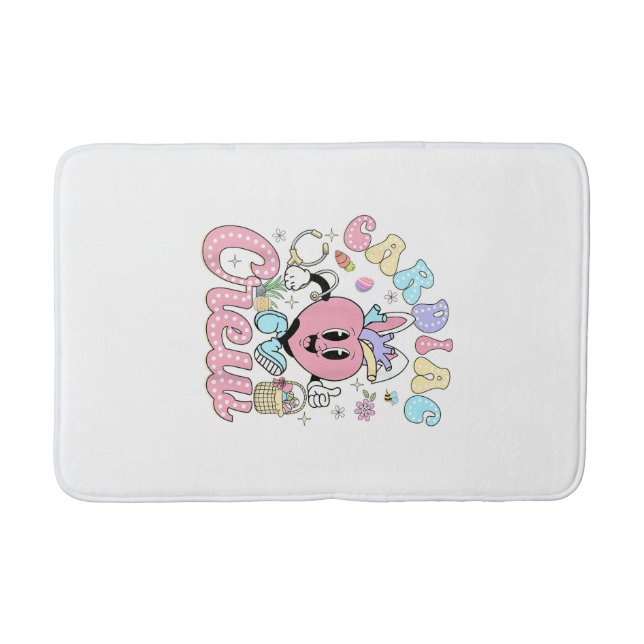Tapis De Bain Funny Cardiac Crew Easter Day CVICU Nurse Cardiolo (Devant)