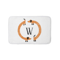 Funny Dachshund Saucisse Chien Monogramme
