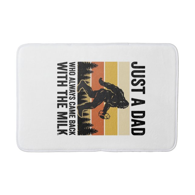 Tapis De Bain Funny Dad Came Back With the Milk Vintage Shirt_1 (Devant)
