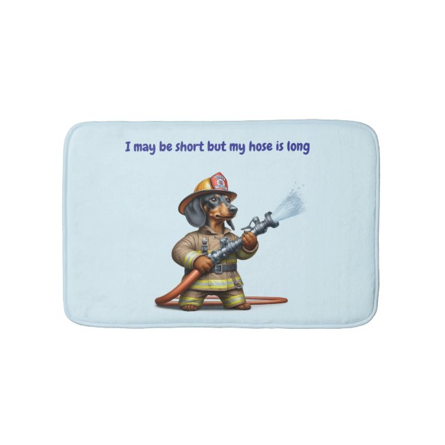 Tapis De Bain Funny Fire Fighter (Devant)