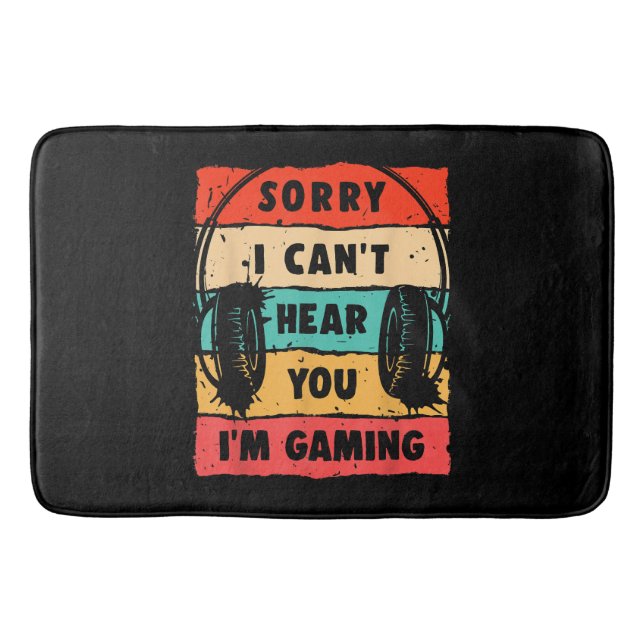 Tapis De Bain Funny Gamer Shirt pour Ados garçons Jeu vidéo pour (Devant)