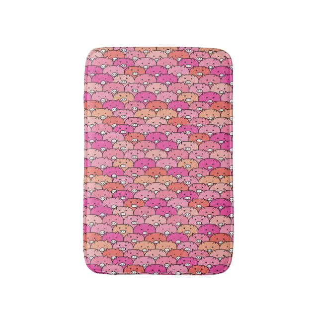 Tapis De Bain Funny Pig Motif (Devant (Vertical))