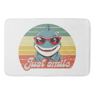 Tapis De Bain Funny requin invitation vous sourire