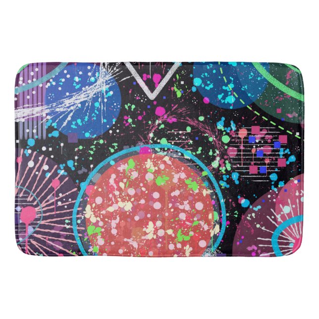 Tapis De Bain Galactic Neighborhood: Abstract Art  (Devant)
