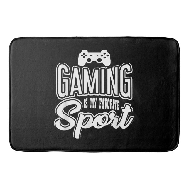 Tapis De Bain Gamer - Jouer Est Mon Sport Préféré (Devant)