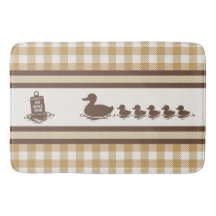 Garçons Préparatoires Canard & Gingham - Brun Choc
