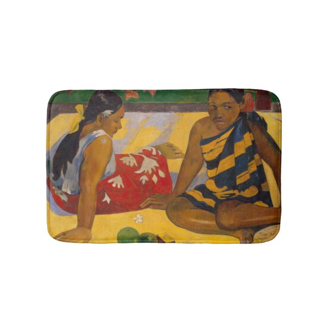 Tapis De Bain Gauguin Polynésie Française Tahiti Femmes Peinture (Devant)