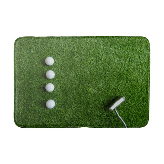 Tapis De Bain Gazon de golf avec ballons de golf (Devant)