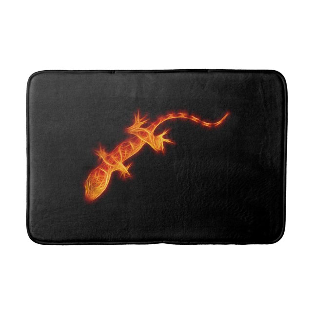 Tapis De Bain Gecko orange ardent (Devant)