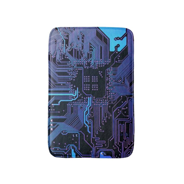 Tapis De Bain Geek Sortie carte de circuit électronique Nerd PCB (Devant (Vertical))