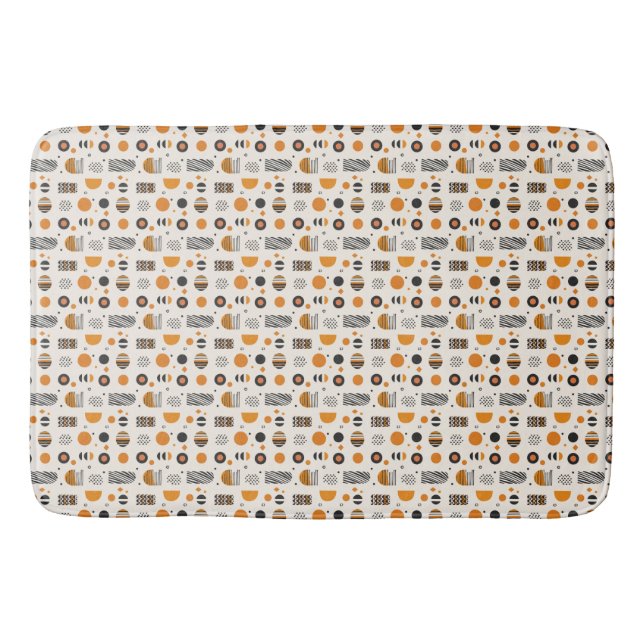 Tapis De Bain Géométrie Abstraite africaine (Devant)