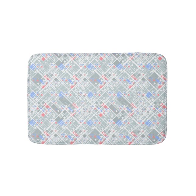 Tapis De Bain Géométrie abstraite moderne. (Devant)