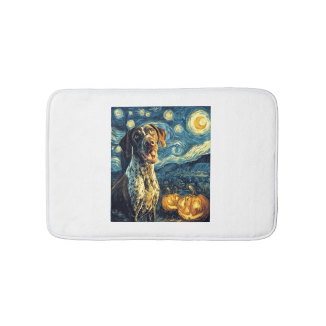 Tapis De Bain German Shorthaired Pointer 2 Chien Mignon Hallowee (Devant)