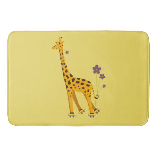 Tapis De Bain Girafe de patinage à roulettes