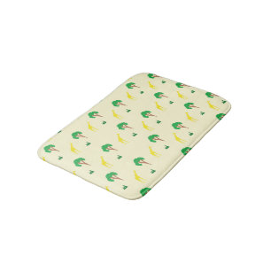 Tapis De Bain Girafe et motif des arbres