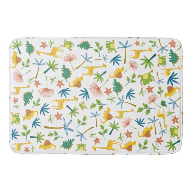 Tapis De Bain girafe safari moderne et élégant animaux sauvages  (Devant)