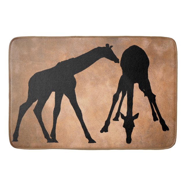 TAPIS DE BAIN GIRAFES EN SILHOUETTE (Devant)