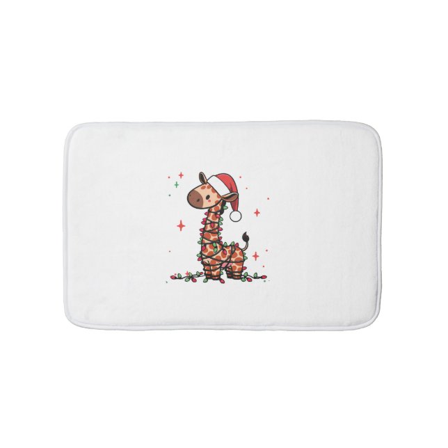 Tapis De Bain Giraffe Arbre de Noël Giraffe Arbre de Noël Femmes (Devant)