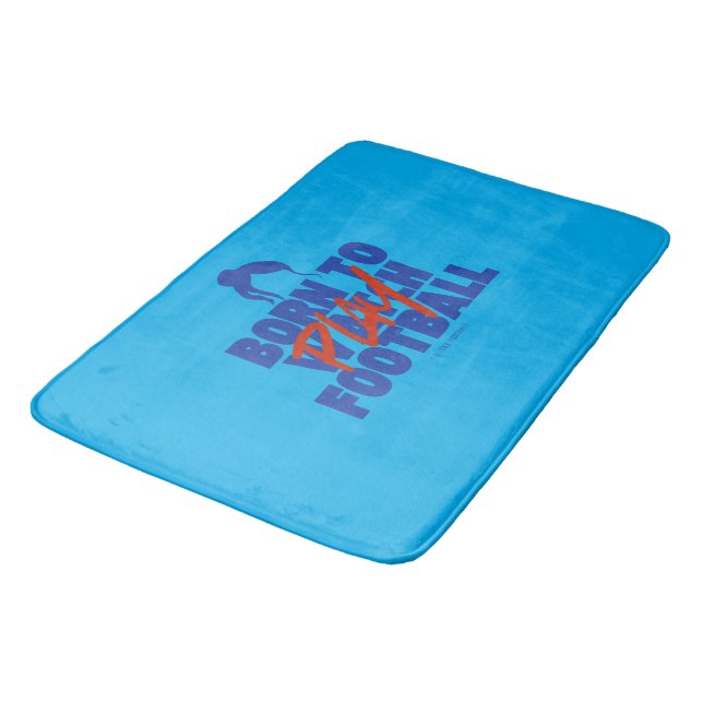 Tapis De Bain Girl Born to Play Football (Angle)
