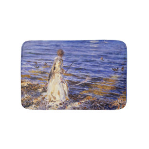 Tapis De Bain Girl Fishing (par John Singer Sargent)