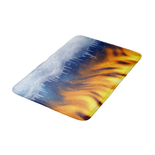 Tapis De Bain Glace et flamme