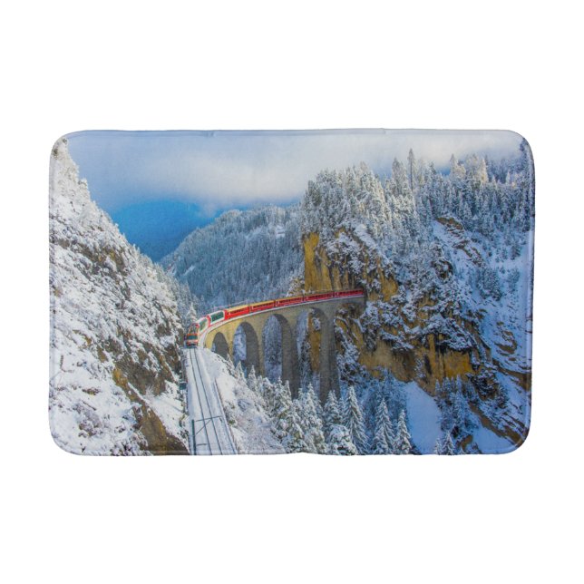 Tapis De Bain Glace et neige | Express Bernina, Suisse (Devant)