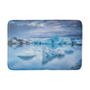 Tapis De Bain Glace et neige Lagune Jokulsarlon, Islande