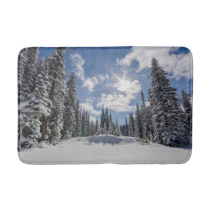 Tapis De Bain Glace et neige Sunrise Winter Snow Alberta, Cana