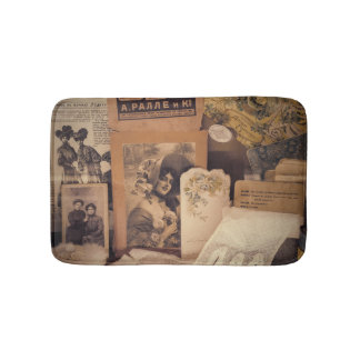 Tapis De Bain Glamour nostalgique : Portraits russes Vintages.