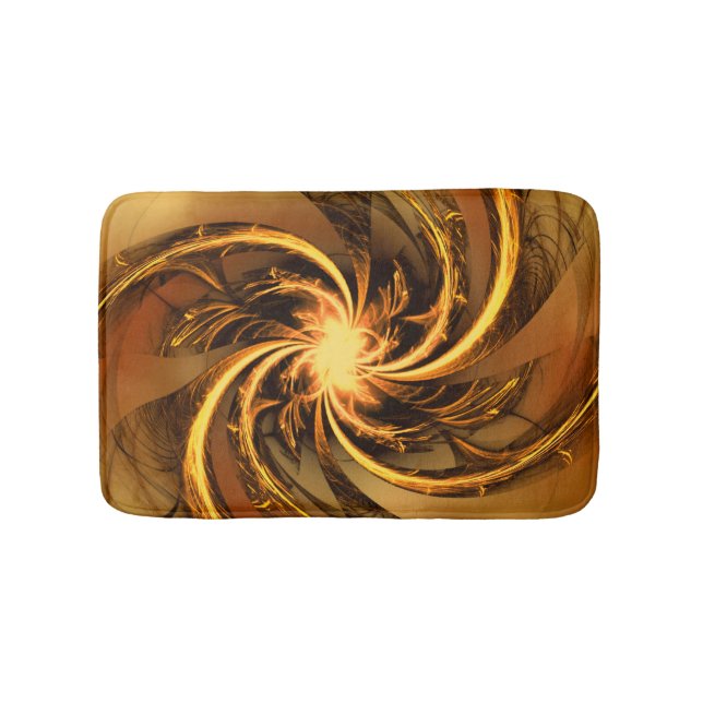 Tapis De Bain Glume de bain fractée torsadée jaune (Devant)