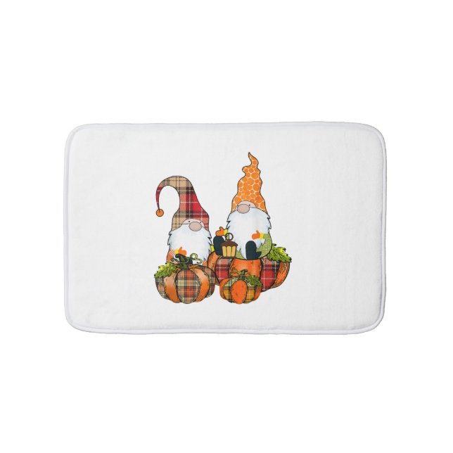 Tapis De Bain Gnomes citrouilles Automne automne mignon Hallowee (Devant)
