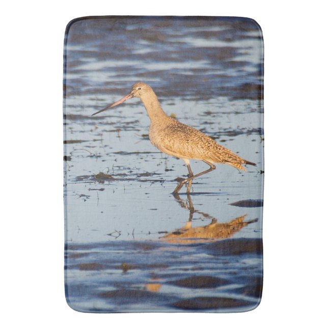 Tapis De Bain Godwit marbré dans l'océan (devant Vertical)