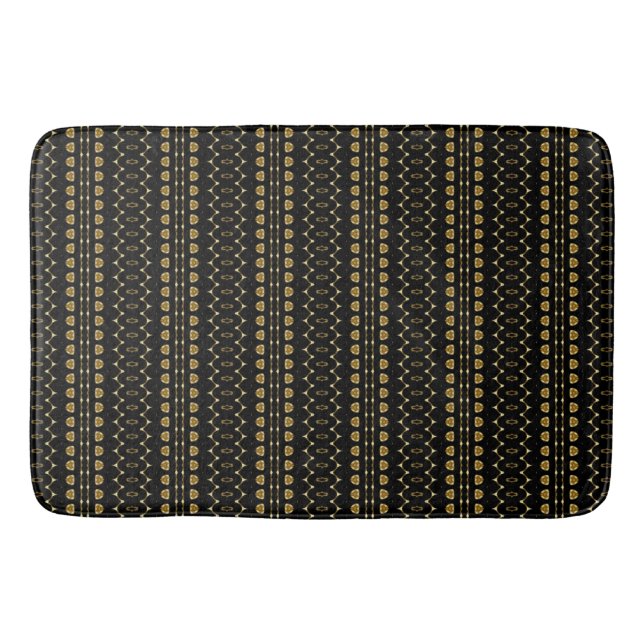 Tapis De Bain Gold et Black Stried 2 (Devant)
