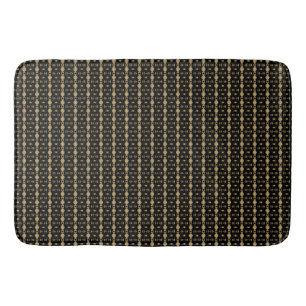 Tapis De Bain Gold et Black Stried 3