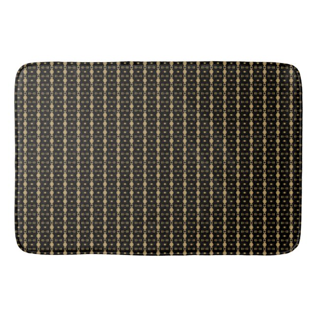 Tapis De Bain Gold et Black Stried 3 (Devant)